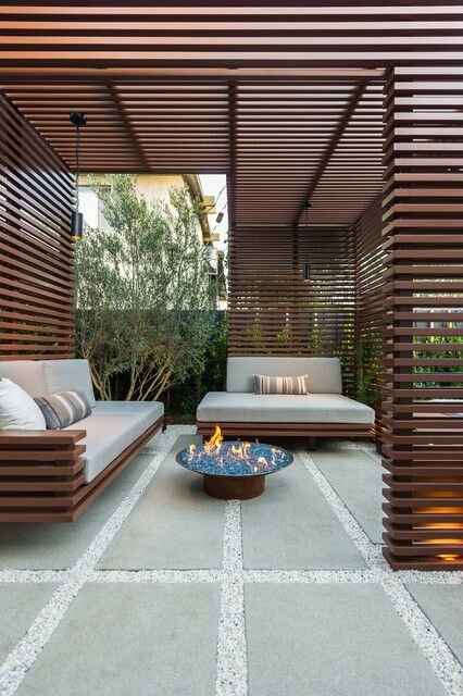 Contemporary 2024 outdoor patio